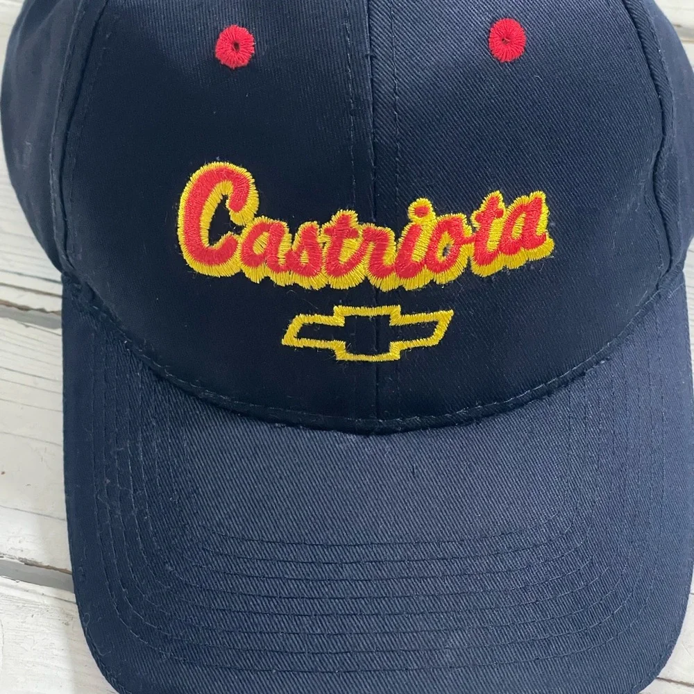 Chevy Chevrolet Truck Cap Baseball Hat Dealership‎ Promotional Navy Red Yellow